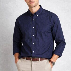 Mocotono Shirt Mens Size XXL Blue Long Sleeve Button Down Cotton Casual EUC